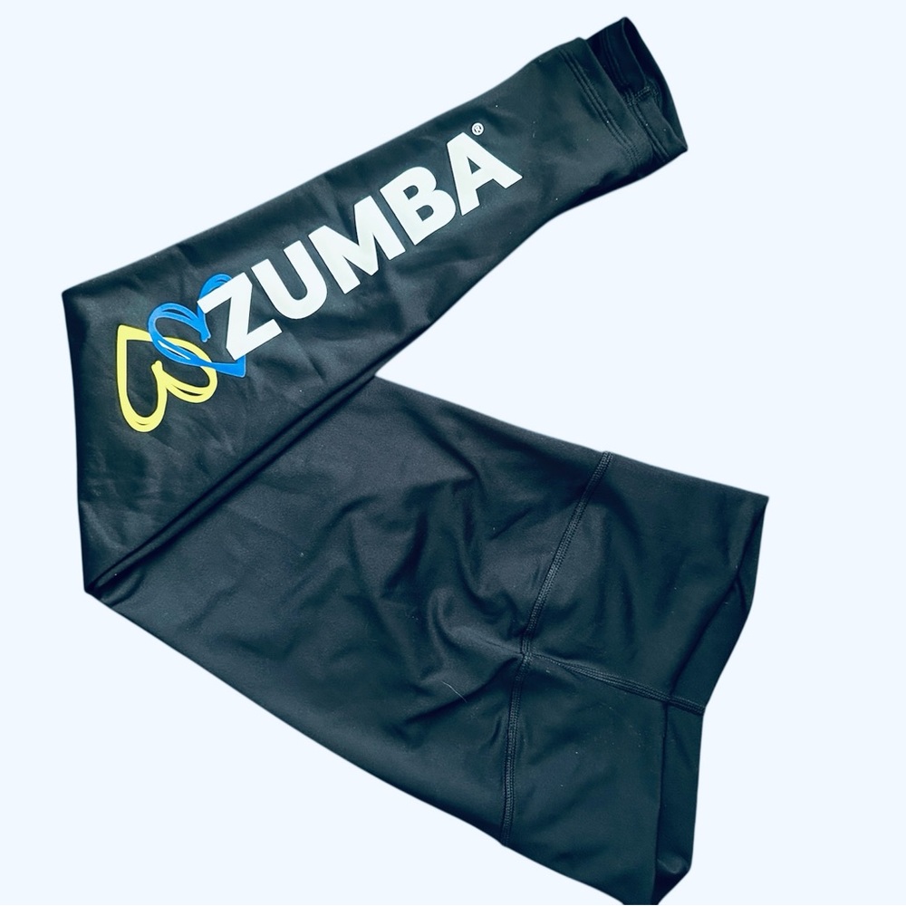 Zumba Black Leggings with Colorful Logo